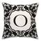 Black & White Monogram Indoor/Outdoor Pillow